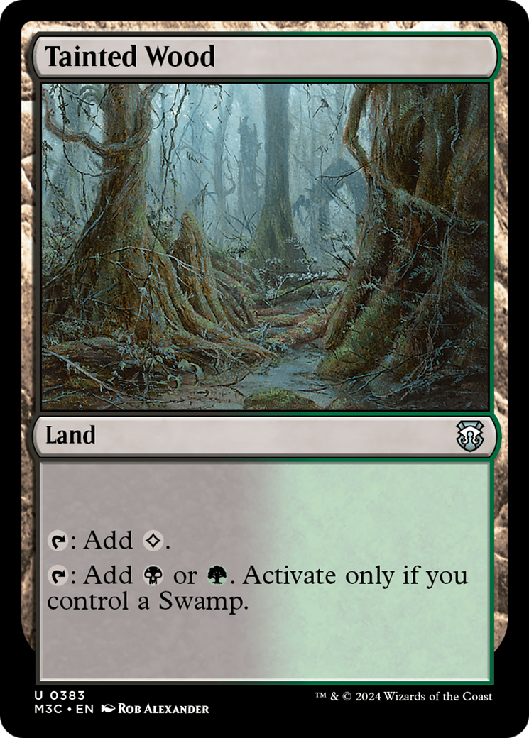 Tainted Wood (Ripple Foil) [Modern Horizons 3 Commander] | Devastation Store