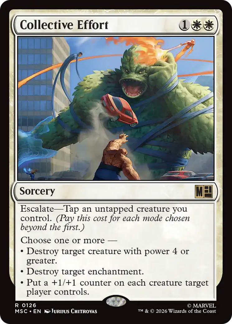 Collective Effort (Surge Foil) [Marvel Super Heroes Commander] | Devastation Store