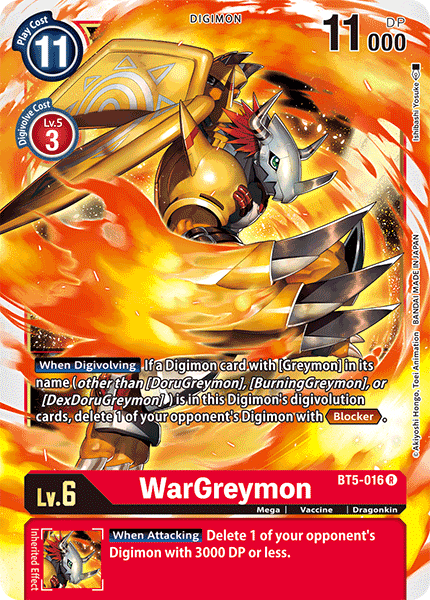 WarGreymon [BT5-016] [Battle of Omni] | Devastation Store