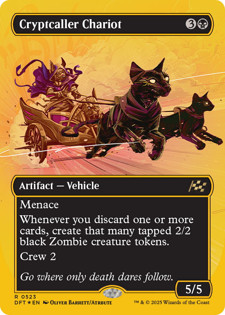 Cryptcaller Chariot (Borderless) (First-Place Foil) [Aetherdrift] | Devastation Store