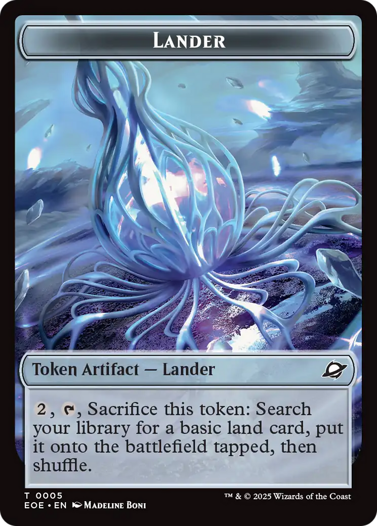 Drone // Lander (0005) Doubled-Sided Token [Edge of Eternities Tokens] | Devastation Store