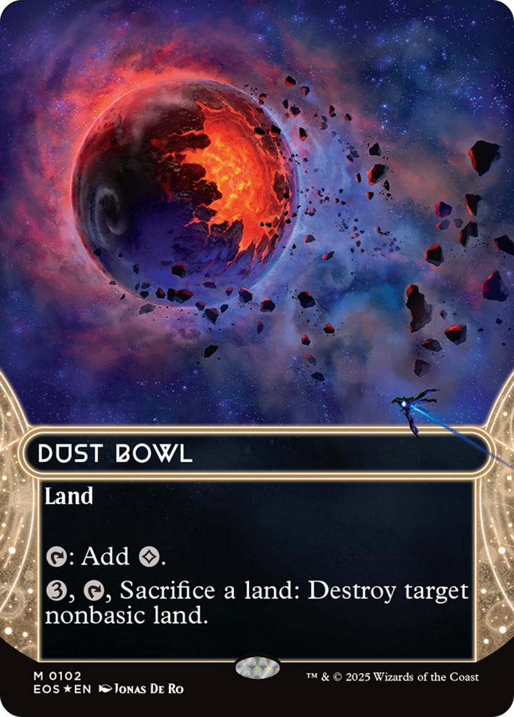 Dust Bowl (0102) (Borderless) (Galaxy Foil) [Edge of Eternities: Stellar Sights] | Devastation Store