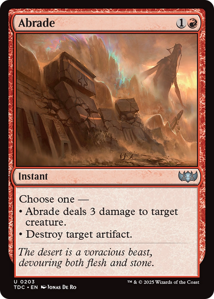 Abrade [Tarkir: Dragonstorm Commander] | Devastation Store