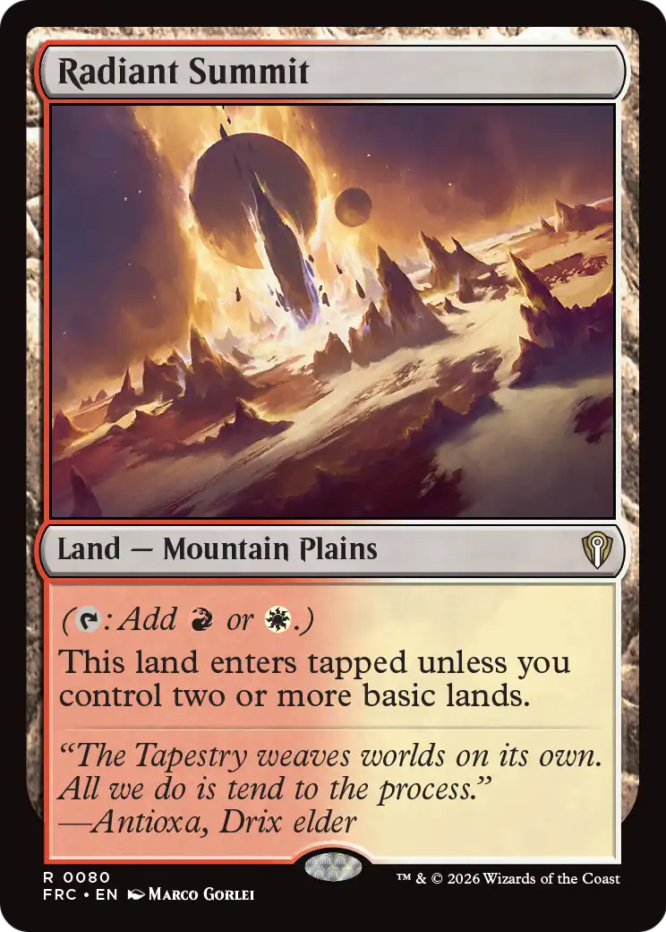 Radiant Summit [Reality Fracture Commander] | Devastation Store