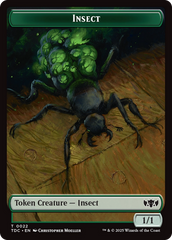 Insect (0022) // Plant Double-Sided Token [Tarkir: Dragonstorm Commander Tokens] | Devastation Store