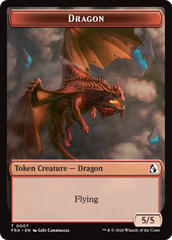 Dragon // Lotus Double-Sided Token [Reality Fracture Tokens] | Devastation Store