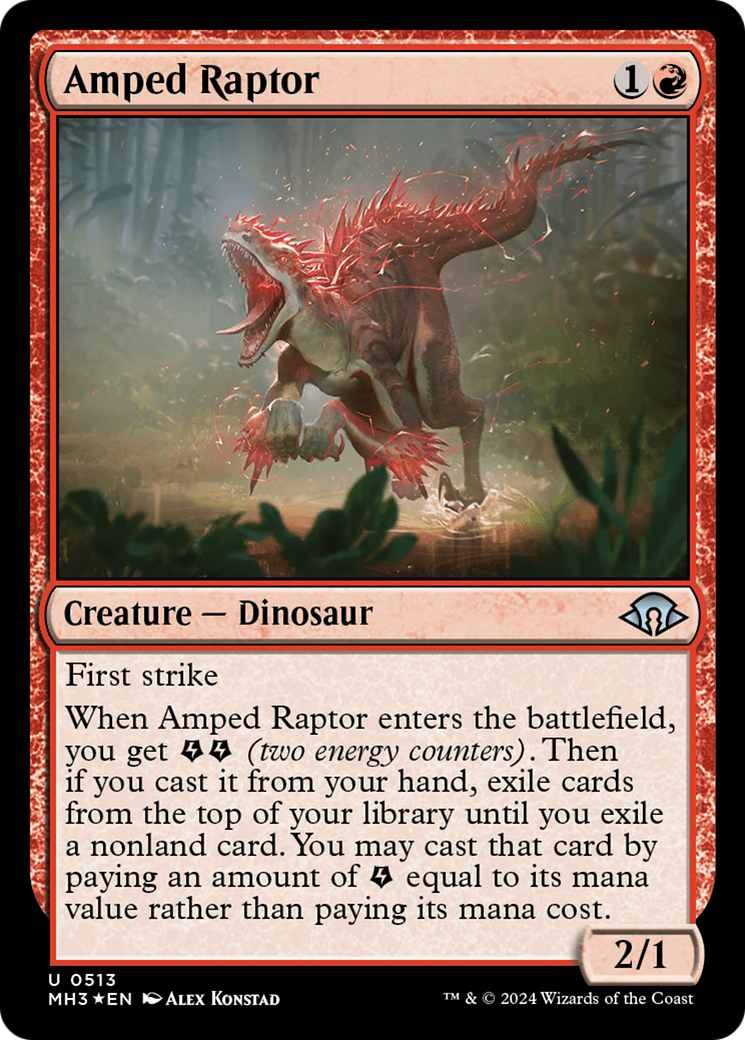 Amped Raptor (Ripple Foil) [Modern Horizons 3] | Devastation Store