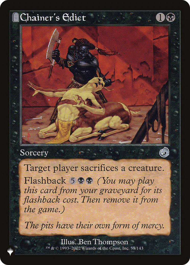 Chainer's Edict [The List Reprints] | Devastation Store