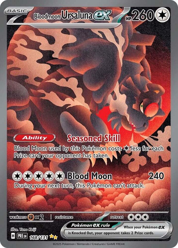 Bloodmoon Ursaluna ex (168/131) [Scarlet & Violet: Prismatic Evolutions] | Devastation Store