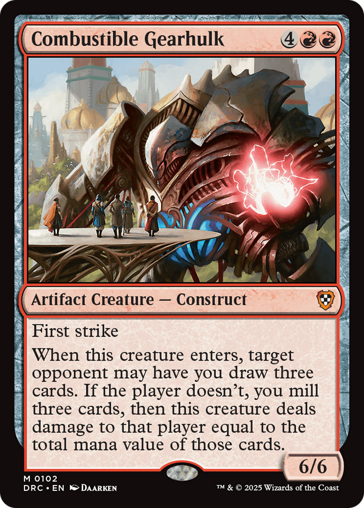 Combustible Gearhulk [Aetherdrift Commander] | Devastation Store