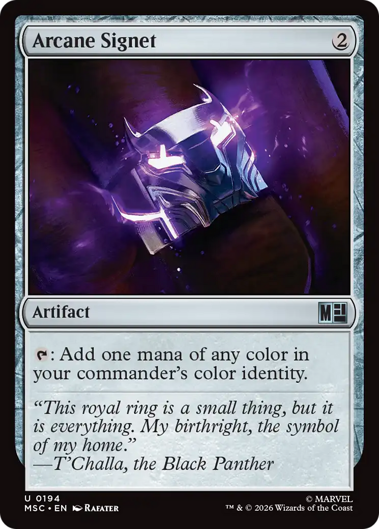 Arcane Signet (0194) (Surge Foil) [Marvel Super Heroes Commander] | Devastation Store