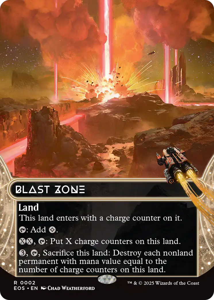 Blast Zone (0002) (Borderless) [Edge of Eternities: Stellar Sights] | Devastation Store