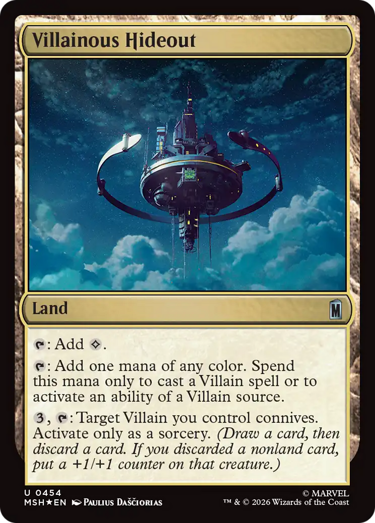 Villainous Hideout (Surge Foil) [Marvel Super Heroes] | Devastation Store