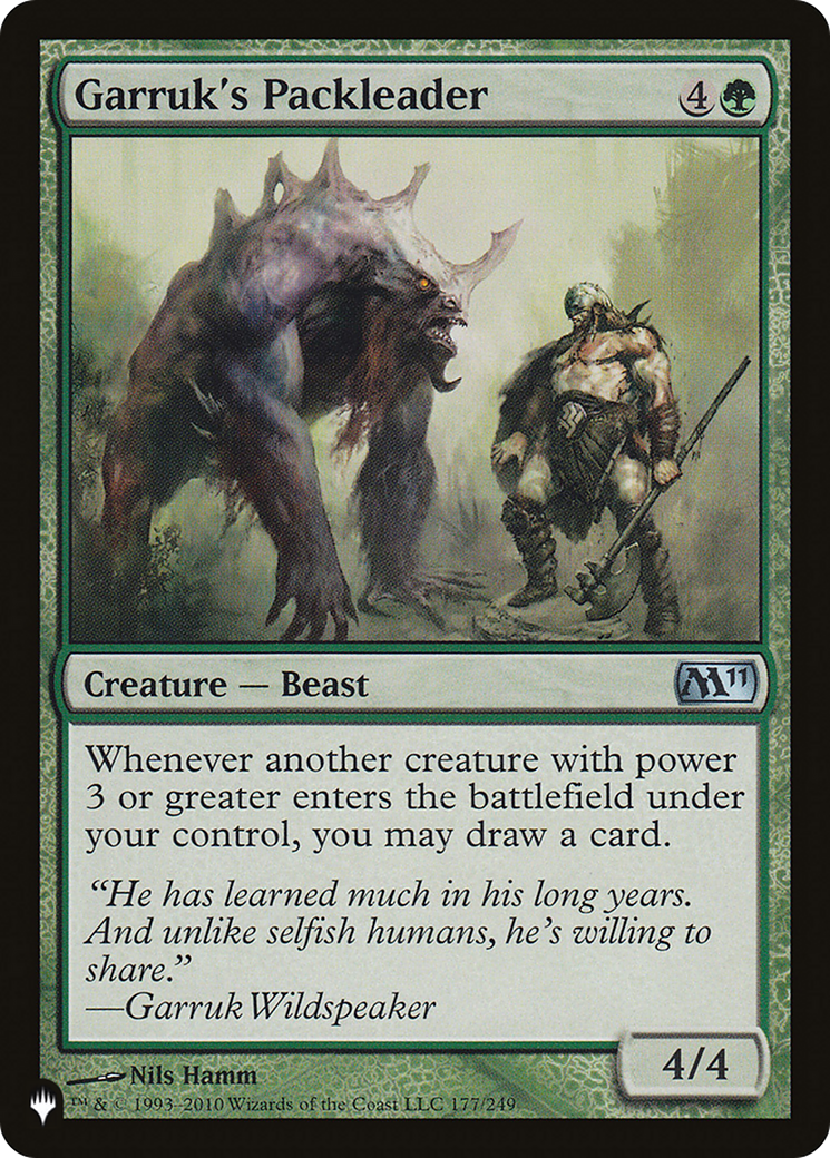 Garruk's Packleader [The List Reprints] | Devastation Store