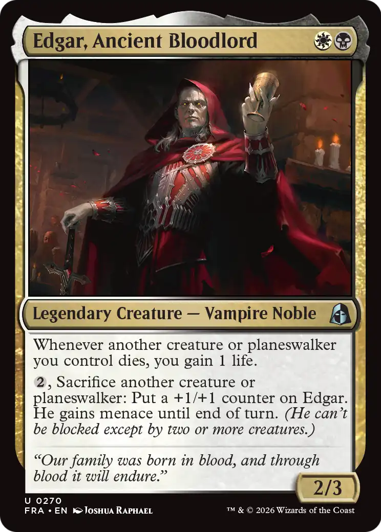 Edgar, Ancient Bloodlord [Reality Fracture] | Devastation Store