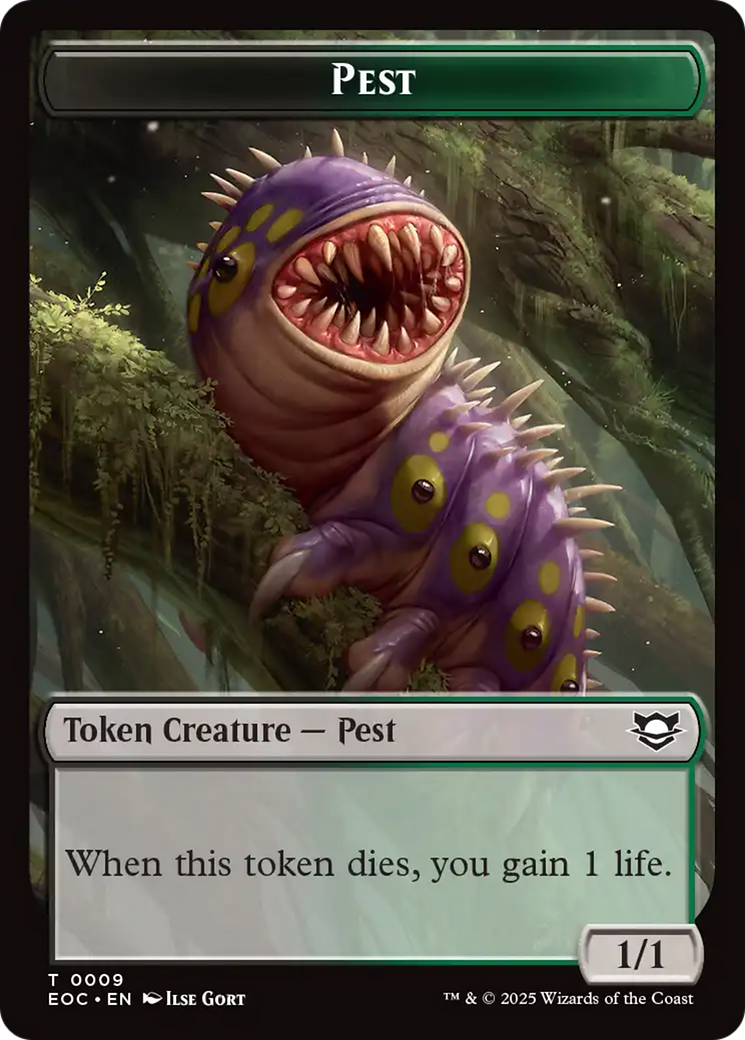 Beast (0006) // Pest Double-Sided Token [Edge of Eternities Tokens] | Devastation Store
