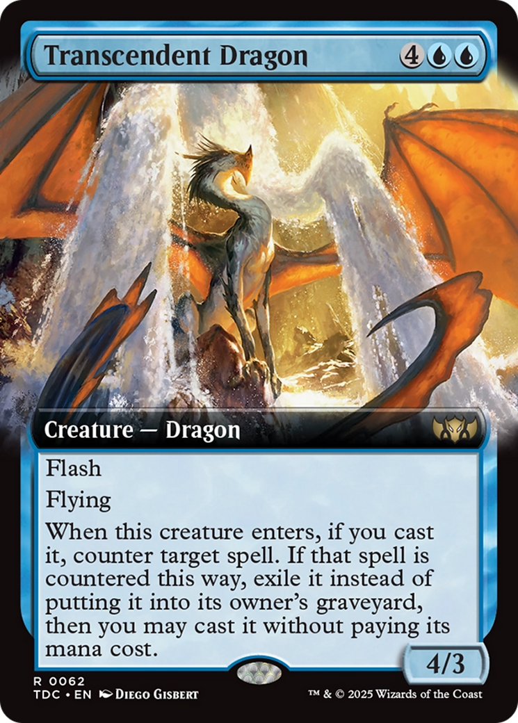 Transcendent Dragon (Extended Art) [Tarkir: Dragonstorm Commander] | Devastation Store
