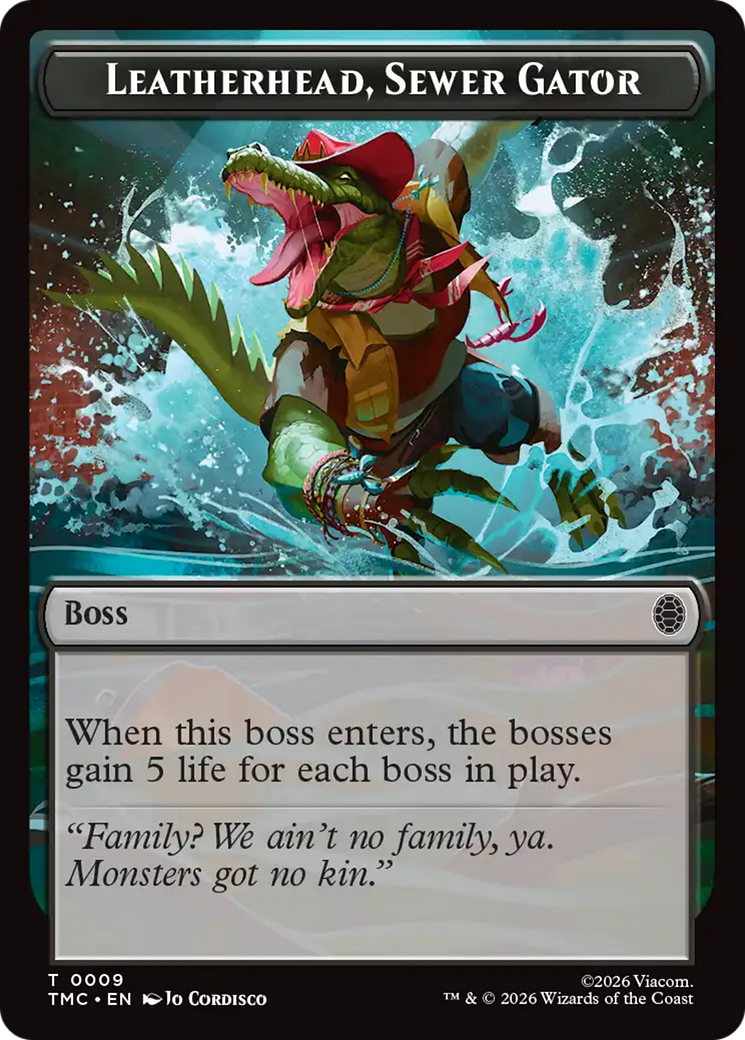 Leatherhead, Sewer Gator [Teenage Mutant Ninja Turtles Commander Tokens] | Devastation Store