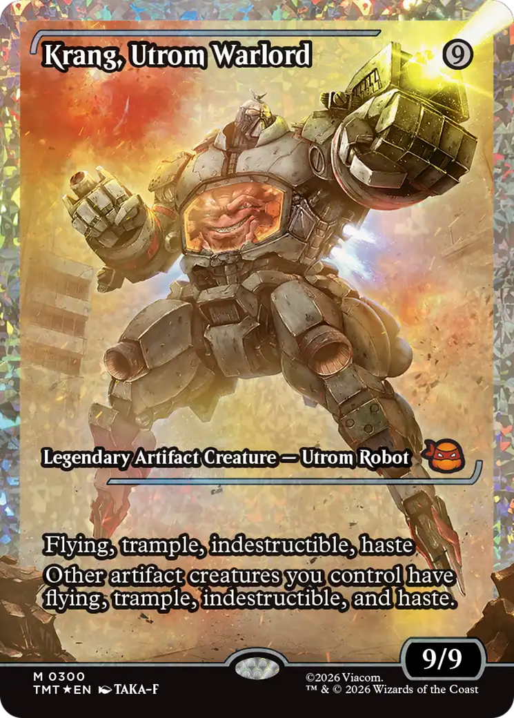 Krang, Utrom Warlord (Showcase) (Fracture Foil) [Teenage Mutant Ninja Turtles] | Devastation Store