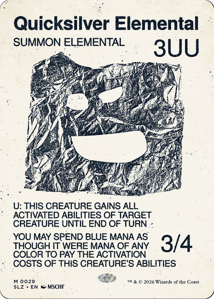 Quicksilver Elemental (0029) [Secret Lair x MSCHF: The Zeta Set] | Devastation Store