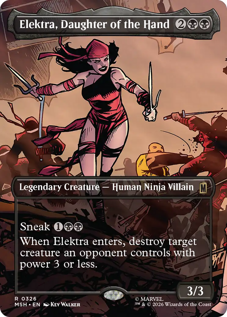 Elektra, Daughter of the Hand (Borderless) [Marvel Super Heroes] | Devastation Store