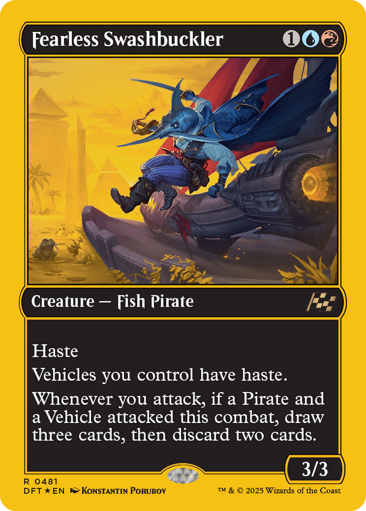 Fearless Swashbuckler (First-Place Foil) [Aetherdrift] | Devastation Store