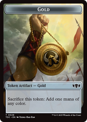 Elemental (0016) // Gold Double-Sided Token [Tarkir: Dragonstorm Commander Tokens] | Devastation Store