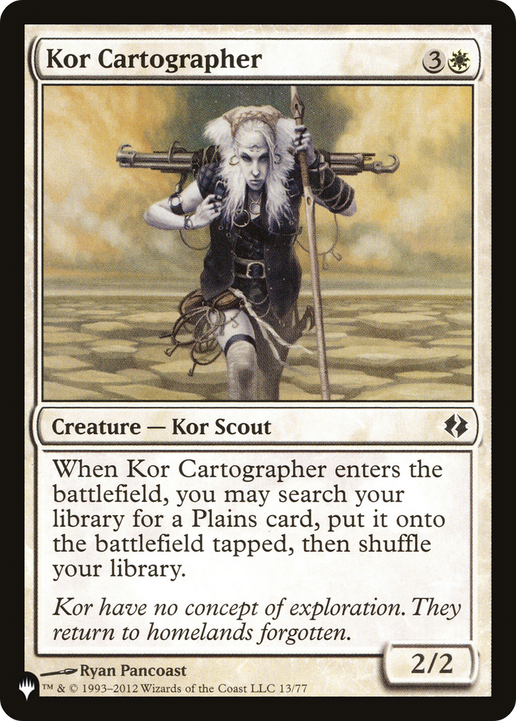 Kor Cartographer [The List Reprints] | Devastation Store