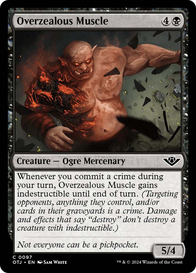 Overzealous Muscle [Outlaws of Thunder Junction] | Devastation Store