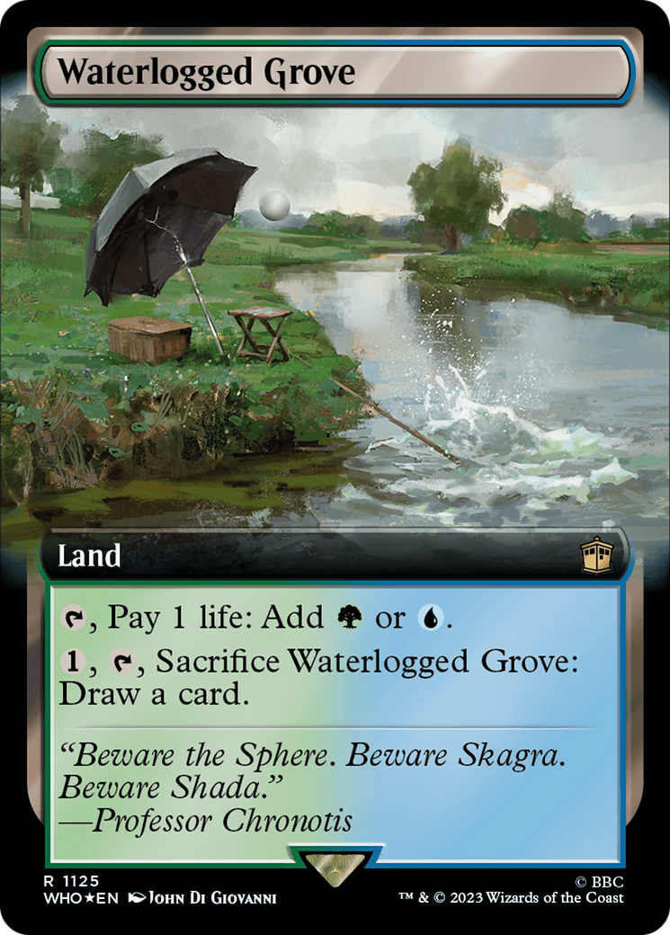 Waterlogged Grove (Extended Art) (Surge Foil) [Doctor Who] | Devastation Store