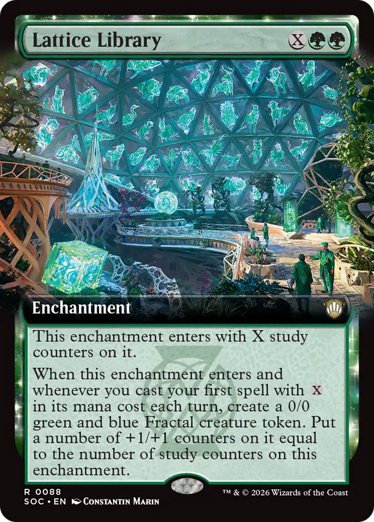 Lattice Library (Extended Art) [Secrets of Strixhaven Commander] | Devastation Store