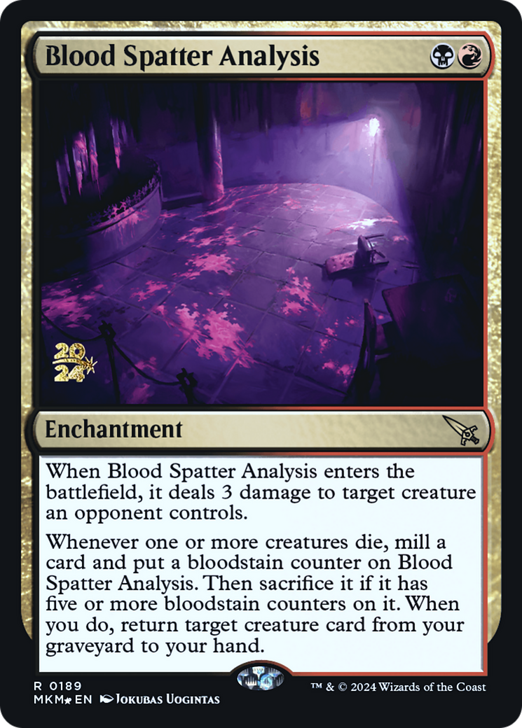 Blood Spatter Analysis [Murders at Karlov Manor Prerelease Promos] | Devastation Store