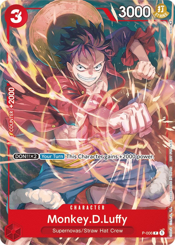 Monkey.D.Luffy (P-006) (Tournament Pack Vol. 1) [One Piece Promotion Cards] | Devastation Store