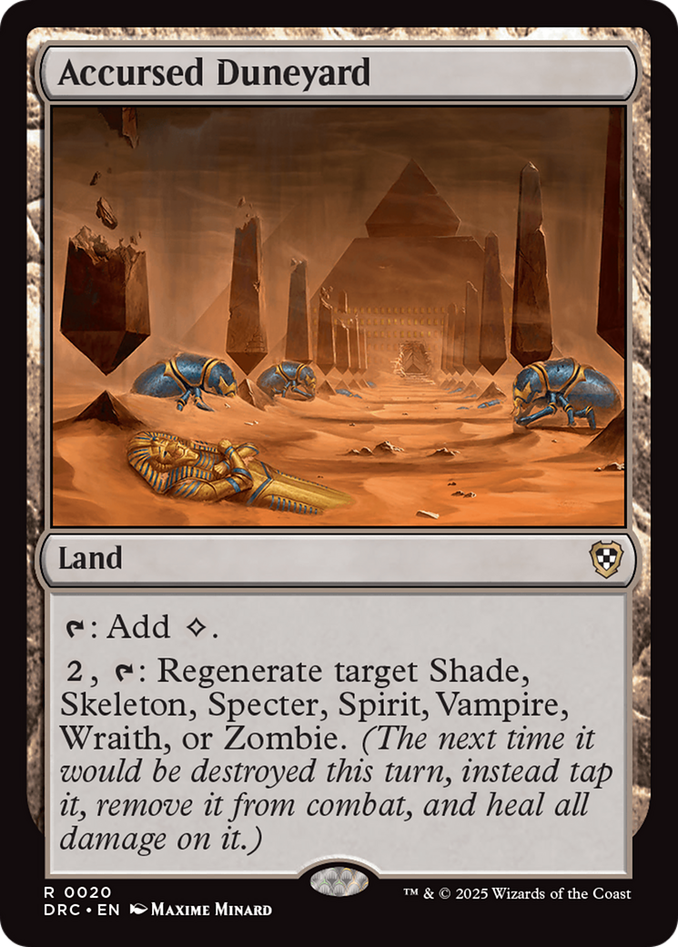 Accursed Duneyard [Aetherdrift Commander] | Devastation Store