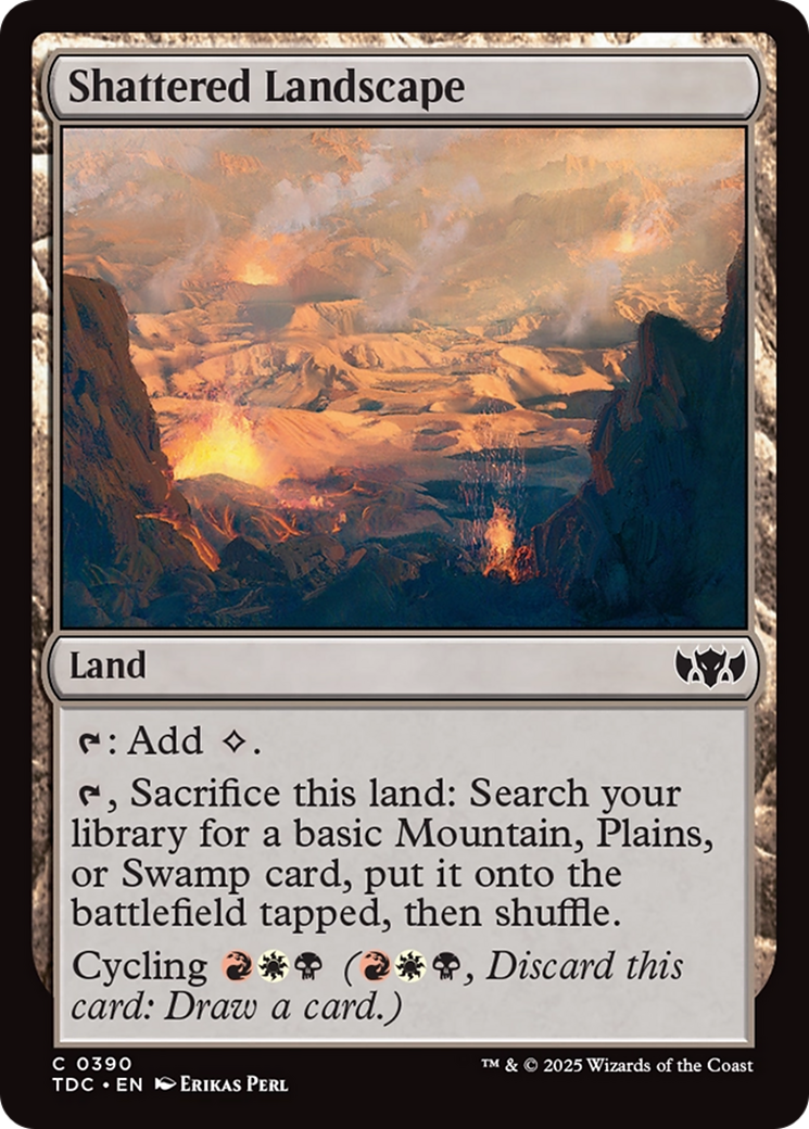 Shattered Landscape [Tarkir: Dragonstorm Commander] | Devastation Store