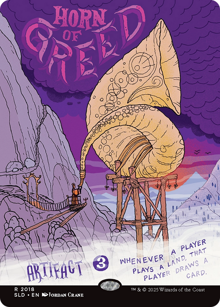 Horn of Greed (Rainbow Foil) [Secret Lair Drop Series] | Devastation Store