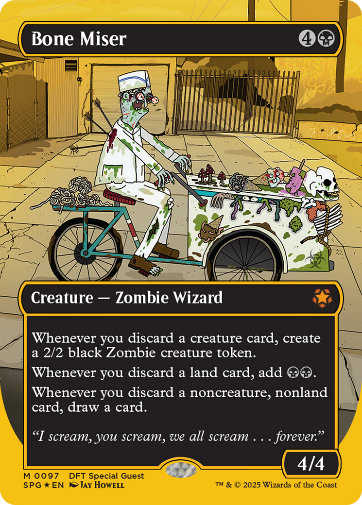 Bone Miser (Borderless) (First-Place Foil) [Aetherdrift Special Guests] | Devastation Store