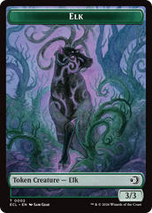 Elk // Emblem - Oko, Shadowmoor Scion Double-Sided Token [Lorwyn Eclipsed Tokens] | Devastation Store