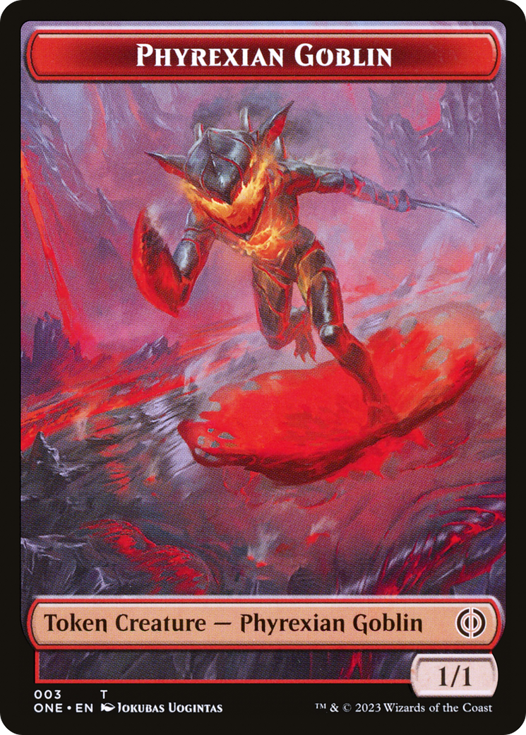 Phyrexian Goblin // Cat Double-Sided Token [Phyrexia: All Will Be One Tokens] | Devastation Store