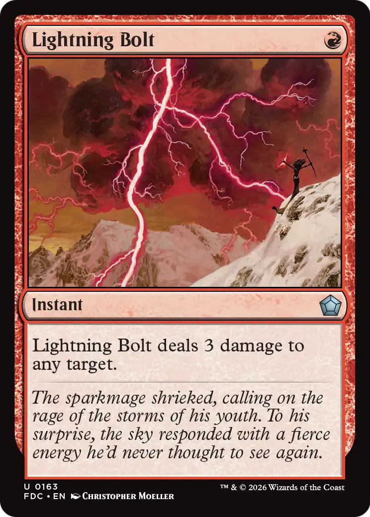 Lightning Bolt [Foundations Commander] | Devastation Store