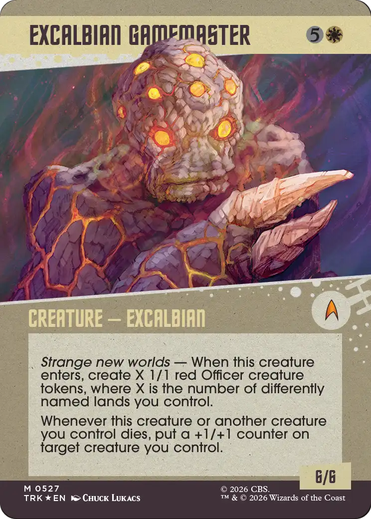 Excalbian Gamemaster (Showcase) (Surge Foil) [Star Trek] | Devastation Store