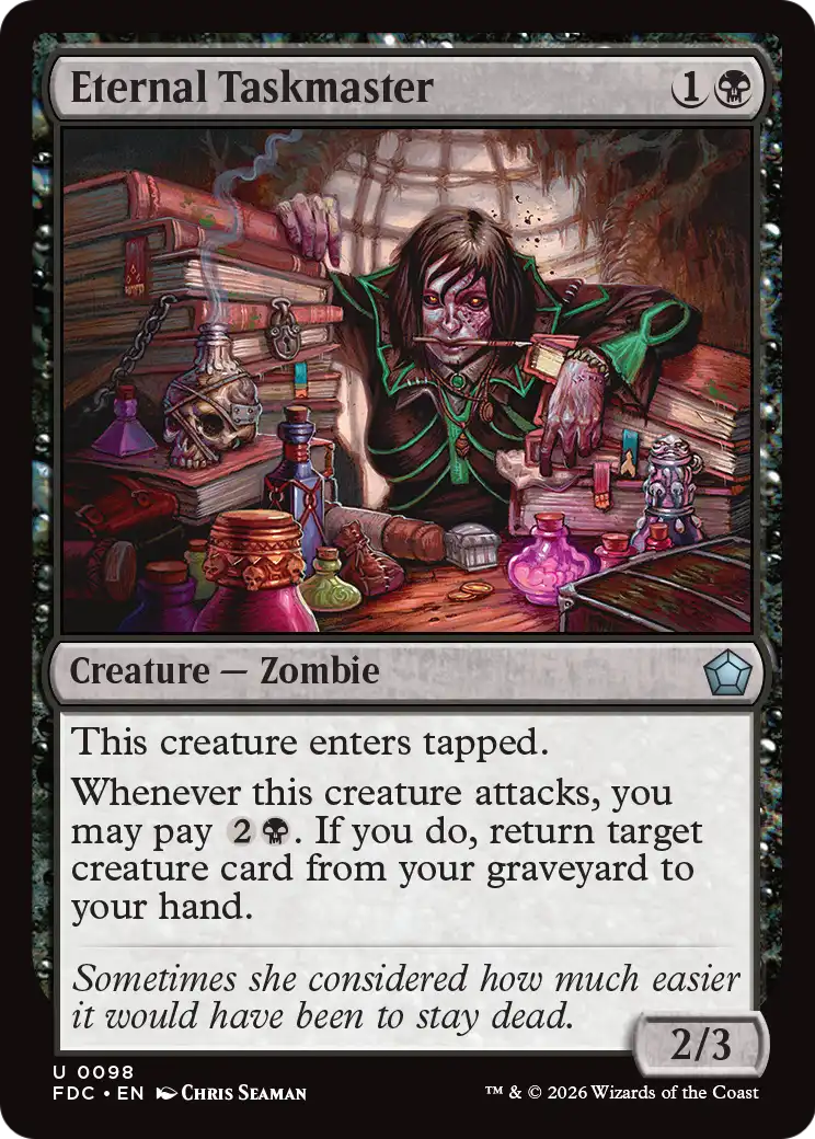 Eternal Taskmaster [Foundations Commander] | Devastation Store