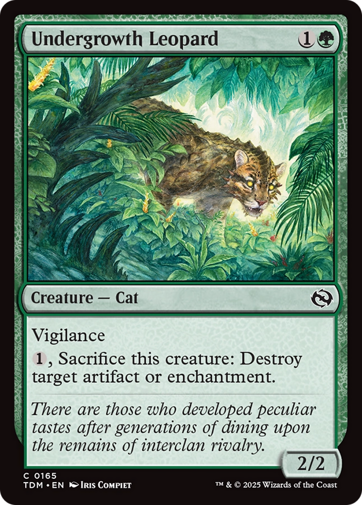 Undergrowth Leopard [Tarkir: Dragonstorm] | Devastation Store
