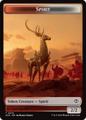 Copy // Spirit (0010) Double-Sided Token [Secrets of Strixhaven Tokens] | Devastation Store