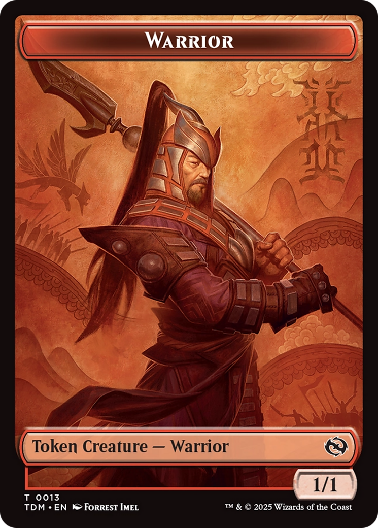Servo // Warrior Double-Sided Token [Tarkir: Dragonstorm Commander Tokens] | Devastation Store