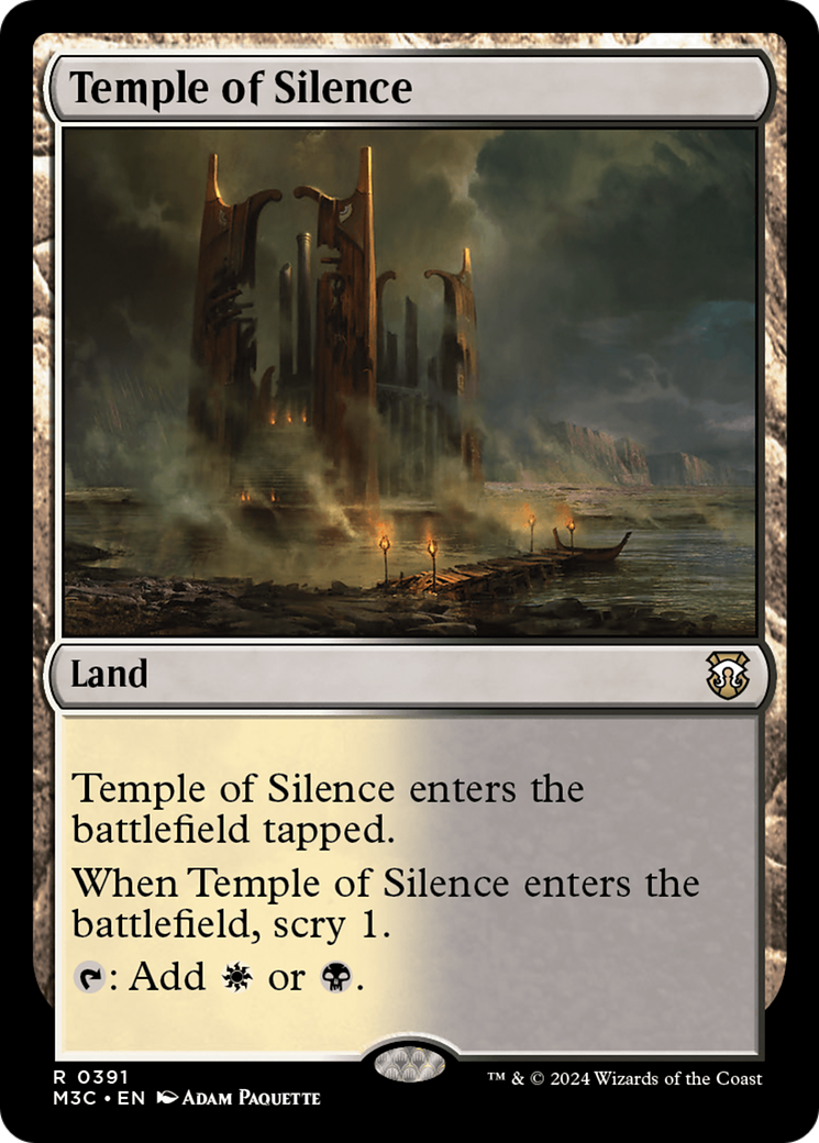 Temple of Silence (Ripple Foil) [Modern Horizons 3 Commander] | Devastation Store
