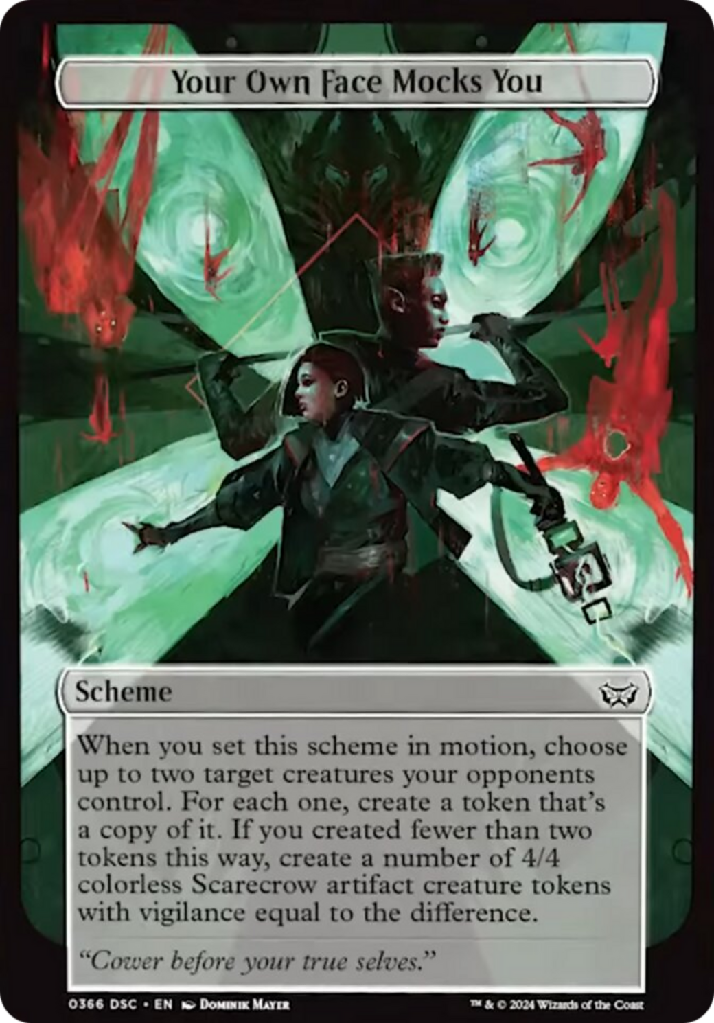 Your Own Face Mocks You (Full Art) [Duskmourn: House of Horror Commander] | Devastation Store