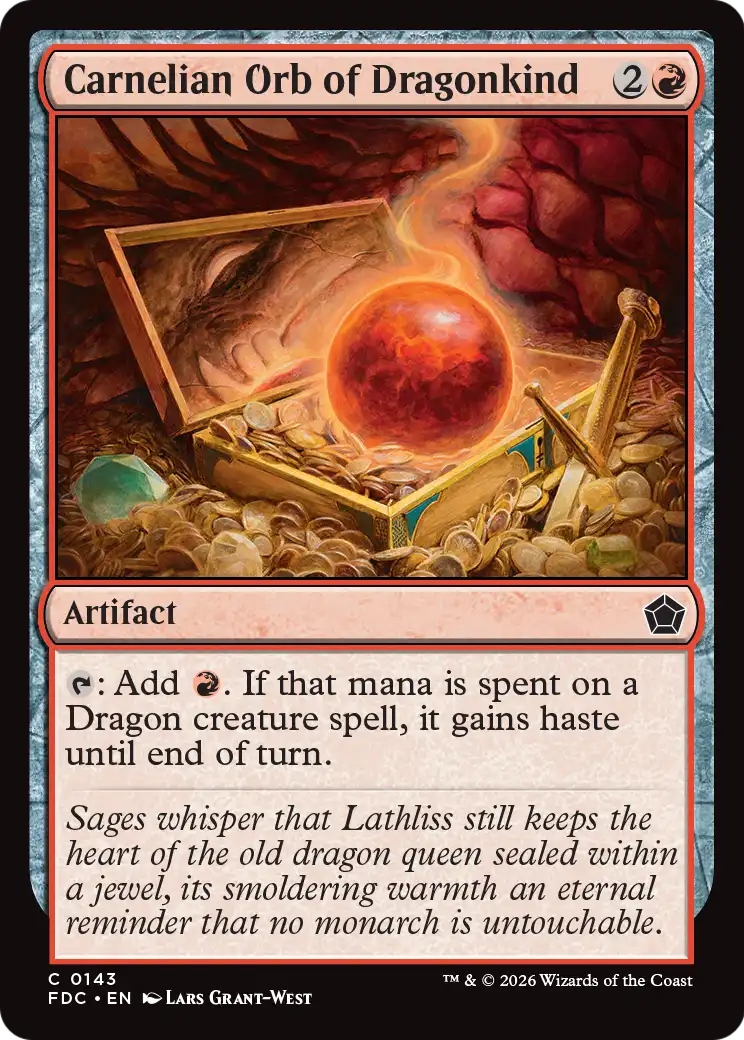 Carnelian Orb of Dragonkind [Foundations Commander] | Devastation Store
