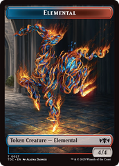 Elemental (0027) // Monk Double-Sided Token [Tarkir: Dragonstorm Commander Tokens] | Devastation Store