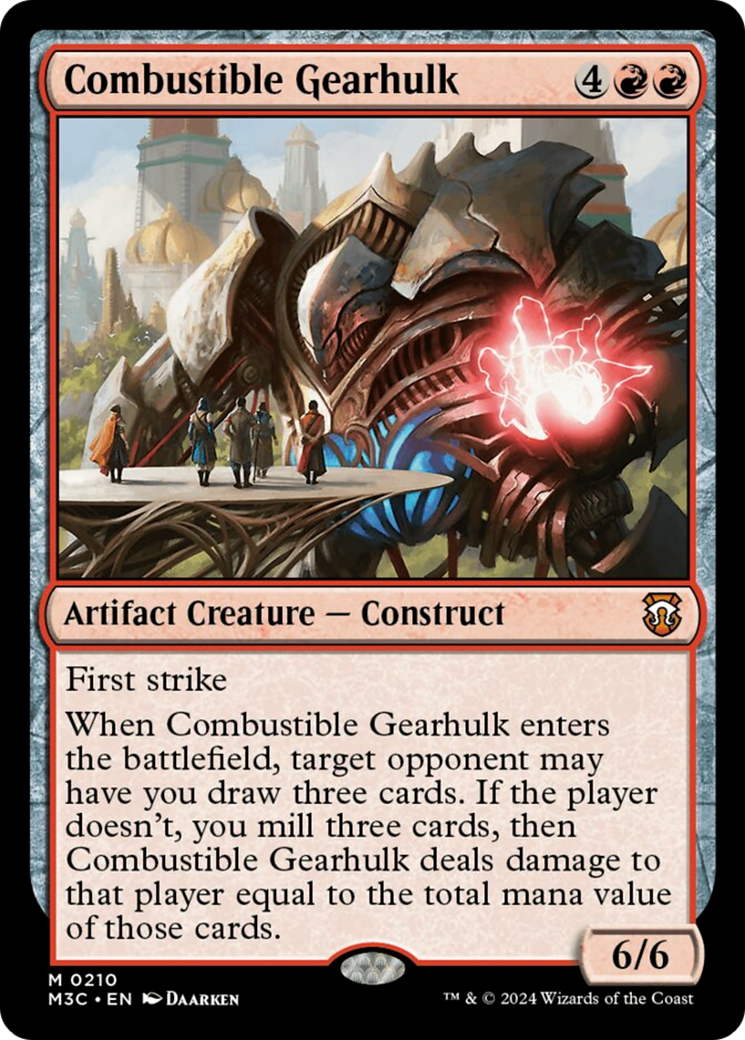Combustible Gearhulk [Modern Horizons 3 Commander] | Devastation Store